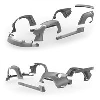 Kit carrosserie large CD de haute qualité en PP pour Ford Mustang 15-17, comprenant une lèvre avant, des extensions d'ailes, des jupes latérales et un diffuseur arrière