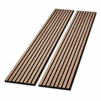 Panneaux muraux d'absorption acoustique de haute qualité, panneaux muraux en MDF, panneaux muraux à lattes, panneaux acoustiques pour la décoration intérieure