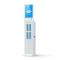 Bornes de recharge pour téléphones portables d'aéroport, partage de batteries externes, distributeur automatique de batteries 48 emplacements, location de chargeurs portables, SDK basé sur le cloud