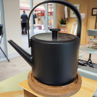 Bouilloire électrique rétro japonaise 0,6 L, en acier inoxydable portable, pour thé et café, sans fil, avec fonction 'garder au chaud', contrôle numérique, pour la maison, le camping-car, la voiture