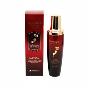 Cosmético Coreano 3W CLINIC RED GINSENG NOURISHING EMULSION LOTION 130ml, Humectante Antienvejecimiento, Piel Elástica, Para Todo Tipo de Piel - Product Image 2