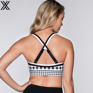 vêtements de sport yoga soutien-gorge de sport à dos croisé D'impression d'oem rassemble soutien-gorge de fitness confortable - Product Image 3