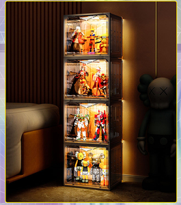 Supermarket Modern Blind Box Doll Multi-storey Storage <strong>Display</strong> Box <strong>Toy</strong> Figure Hand Mold Storage Acrylic <strong>Display</strong> Shelf