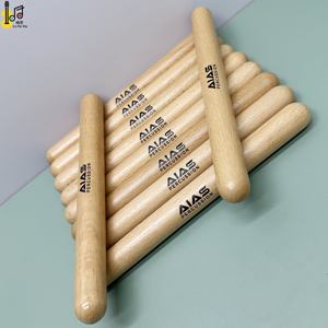 3月2025日采购节8英寸山毛榉木音乐木鼓棒节奏Orff音乐严格鼓价格 - Product Image 2