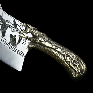 <span class=keywords><strong>Cuchillo</strong></span> <span class=keywords><strong>grande</strong></span> chino de alta resistencia, <span class=keywords><strong>cuchillo</strong></span> de cocina manual totalmente funcional con acero recubierto de alto carbono <span class=keywords><strong>para</strong></span> <span class=keywords><strong>cortar</strong></span> huesos y <span class=keywords><strong>carne</strong></span> - Product Image 3