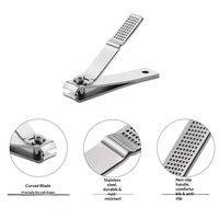 Ensemble de coupe-ongles de précision en acier inoxydable, ciseaux et pinces à ongles à bouche plate pour manucure, vente en gros