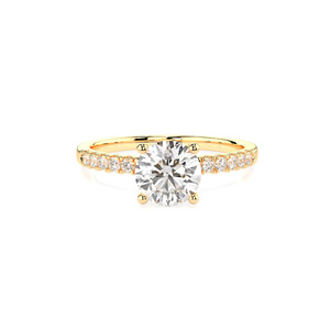 Elegante Anillo de Compromiso de <span class=keywords><strong>Oro</strong></span> <span class=keywords><strong>Blanco</strong></span> con <span class=keywords><strong>Diamante</strong></span> de Laboratorio <span class=keywords><strong>Solitario</strong></span> <span class=keywords><strong>y</strong></span> Piedras Decorativas, <span class=keywords><strong>Diamante</strong></span> CVD con Corte Brillante Certificado para Mujer - Product Image 5