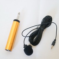 Yeni 3.5mm için 6.35mm AA pil adaptörü yaka mikrofonu ses amplifikatörü müzik enstrümanı bilgisayar PC kamera mikser