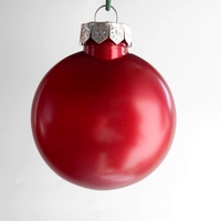 Maßgefertigte Umweltfreundliche Bruchsichere Weihnachtsbaum-Dekorationen Matte Flache PET-Ornamente, Retro-Stil Werbegeschenke für Unternehmen
