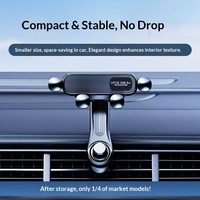 Support de téléphone portable en plastique pour voiture, fixation sur grille d'aération, pour navigation automobile et utilisation sur bureau, avec support réglable à 360 degrés