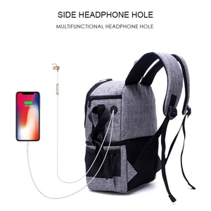 Nueva Mochila <span class=keywords><strong>de</strong></span> Hombro Multifuncional Impermeable <span class=keywords><strong>de</strong></span> Nailon con Funda Acolchada Antigolpes para Cámaras Nikon <span class=keywords><strong>Canon</strong></span> DSLR - Product Image 5