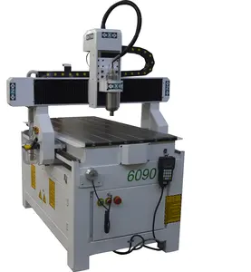 6090 Mdf Pvc Hout Acryl Kleine Houtbewerking Machine 4 As 3d Cnc Router