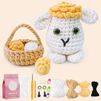 Kit de Crochet Amigurumi Personnalisé : Outils et Accessoires pour Crocheter des Animaux, Kit de Crochet Lapin de Pâques DIY pour Débutants et Adultes