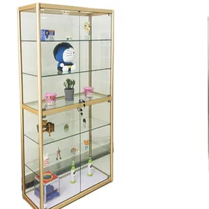 Armoire d'exposition rotative à verre haut de gamme avec taille personnalisée, bijoux, éclairage, 1 pièce