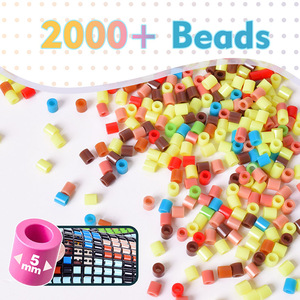 2000 Pcs Flexible <b>Mesh</b> Canvas Beads Craft Kit No Ironing DIY Mosaic Painting Educational Toys for Kids Christmas Gift - Product Image 5