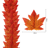 Feuilles d'érable artificielles, 10cm, 10 pièces, fausses plantes, pour une décoration d'arrangement de fleurs, pour la fête à la maison