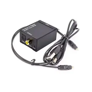 Adaptador óptico Toslink coaxial conversor de TV analógico para digital caixa conversora