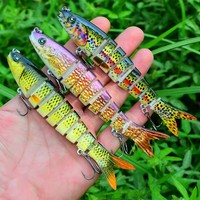 Umpan Pancing Buatan 2026 Hot 8 Segments Swimbait 130mm 19g Multi Jointed Bass Baits Fishing Toy