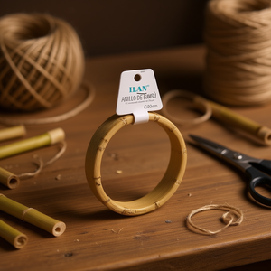 Anello in bambù ILAN 20mm naturale per artigianato - Product Image 3