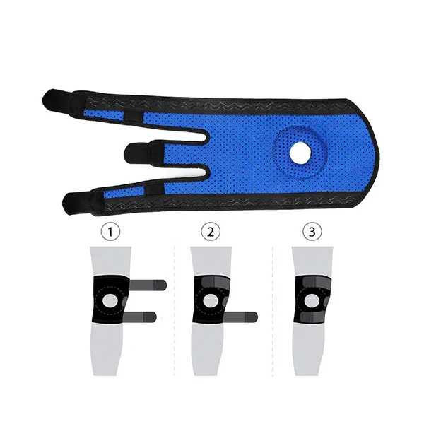 Unisex einstellbarer Magnet Heizung Thermo Neopren Kniebandage elastische Fitness tägliches Leben Schutz individuelles Logo One Fits