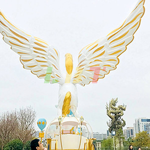 Escultura de unicornio de fibra de vidrio, figura decorativa personalizada para montar en el suelo, diseño contemporáneo para tiendas de té con leche - Product Image 4