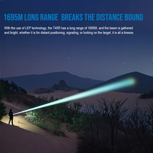 1750M tầm xa Lep đèn pin chiến thuật 570 <span class=keywords><strong>lumens</strong></span> USB-C sạc IP68 không thấm nước cho săn bắn - Product Image 3