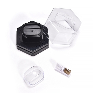 KADS Boîte de rangement transparente anti-poussière 2-en-1 pour 24 embouts de ponceuse à ongles, pour manucure, salon et usage domestique - Product Image 4
