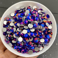 2025 plus récent verre strass jacinthe lumière Non Hot-Fix Flatback strass en vrac de haute qualité pour vêtements accessoires