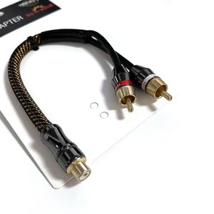 Dual-Channel RCA Car Fully Shielded Nylon Braided Custom Audio <b>Cable</b> - Product Image 1