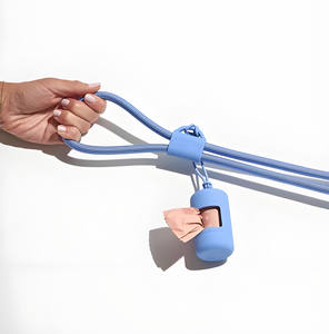 Venta al por mayor Durable perro cuerda antideslizante Correa sólida 10mm poliéster correa doble ASA perro plomo 5 colores acolchado manos libres correa para mascotas/ - Product Image 2