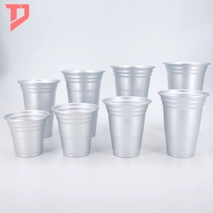 Taza de aluminio para fiestas, vaso de Metal desechable con logotipo personalizado de 550ml, barril de aluminio para Moscow Mule - Product Image 5