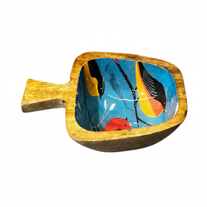 ถาดไม้ใส่ผลไม้รูปแอปเปิ้ลสุดหรูถาดเสิร์ฟของขบเคี้ยวที่เก็บของกินเล่น - Product Image 1