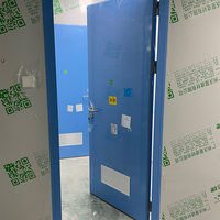 Porte à persiennes pour salle blanche, cadre en acier inoxydable, étanche, pour hôpital, entrepôt, laboratoire, atelier, OEM