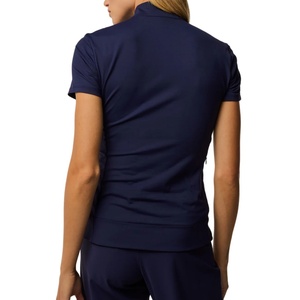 Camisetas de Lana de Alta Calidad Personalizadas OEM para Mujer, Ropa Deportiva con Cierre para Verano, Estampado 3D Ecológico - Product Image 2