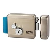 Cerradura Eléctrica Electrónica para Puerta, 1 Pieza, Llave de Punto de Computadora, CC 12V, Acero Inoxidable, Compatible con Puertas de Madera, Vidrio y Metal