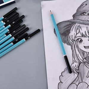 Xin Bowen Ensemble de crayons Outils de dessin de croquis professionnels Ensemble de 12 pièces Ensemble de crayons de croquis professionnels non toxiques - Product Image 5