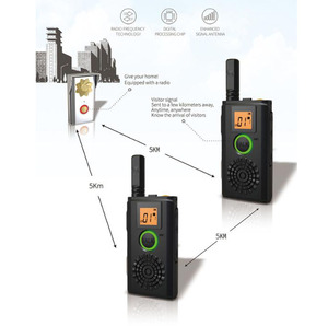 Barato Waky <span class=keywords><strong>Toky</strong></span> licencia libre pequeña mano Radio de dos vías con alarma de Woki Toki T-368D - Product Image 1