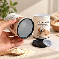 Emballage en poudre alimentaire de 500 g, tube en carton personnalisé, boîte en tube de papier pour poudre de protéines nutritionnelles