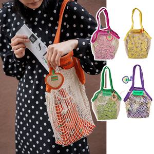 Sacs fourre-tout en coton écologiques personnalisés de 16 pouces, sacs d'épicerie pliables, sacs de rangement pour fruits et légumes recyclables avec poignée - Product Image 1