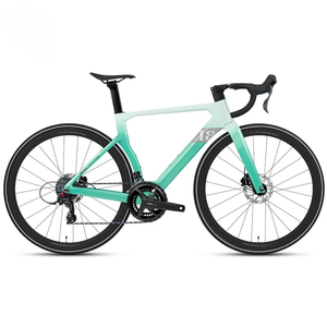 T8 Green Men Nuevo modelo de fibra de carbono <span class=keywords><strong>Java</strong></span> Road Bike RS24 Speed Drop Manillar Aerodinámico Racing Speed Ligero Trek Road Bike - Product Image 6