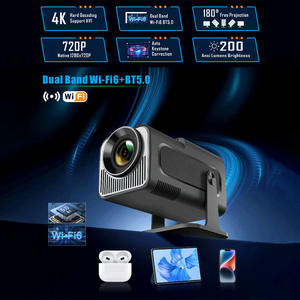 Mini projecteur HY320 Android 11 Home Cinéma <span class=keywords><strong>4K</strong></span>, écran miroir portable, jeu 720P, 300 ANSI Lumen, format de poche, WiFi 2.4G/5G - Product Image 5