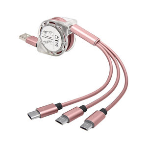 Câble de Charge Rétractable 3-en-1 Flexible USB C pour Téléphone Portable - Product Image 4