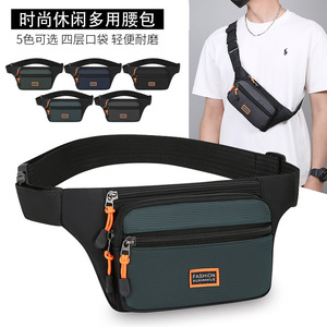 Fashionable Men's Waist Bag Multi Compartment Oxford Cloth Large Capacity Casual Everyday Use Summer 2025 - Product Image 2