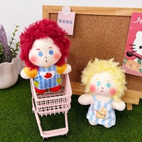 Pendentif doudou personnalisé en peluche ultra douce en forme de tête, avec rembourrage en coton PP, pour anniversaire