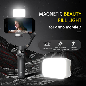 อุปกรณ์เสริมกล้องกีฬาสำหรับ <span class=keywords><strong>Dji</strong></span> <span class=keywords><strong>Osmo</strong></span> <span class=keywords><strong>Mobile</strong></span> 7/7P ไฟเติม LED แม่เหล็กอเนกประสงค์ทนทาน - Product Image 2
