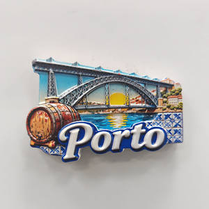 Imán de Resina 3D con Diseño Personalizado al por Mayor, Recuerdos Turísticos de Puerto de Tenérife, Algarve, Portugal, Imán de Nevera de Epoxi - Product Image 1