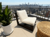 Chaise longue inclinable contemporaine en tissu, dossier réglable, aspect antique, pour chambre et salon, OEM disponible