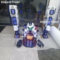 Costume de mascotte de robot LED pour adulte, nouveau robot LED pour fête d'Halloween 2024, 2,7 m de haut
