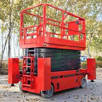 Plateforme de travail mobile électrique à ciseaux Shengfang 8m-16m avec capacité de 100 kg et option batterie au lithium