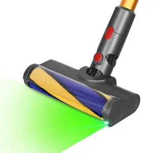 电动地毯硬地板戴森V7 V8 V10 V11吸尘器配件绿色激光刷头